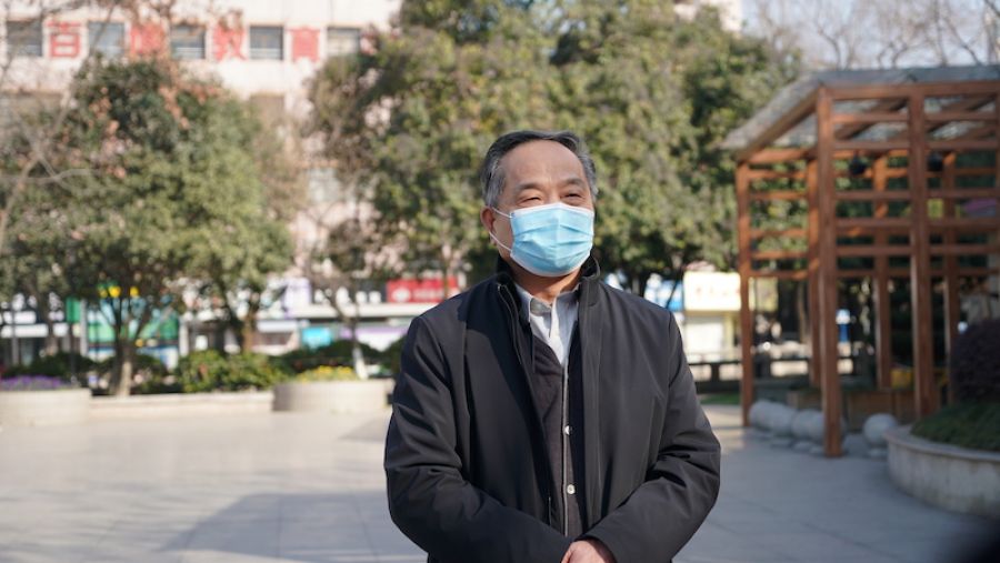 蕭山區慈善總會會長汪柏遂發表致辭.JPG